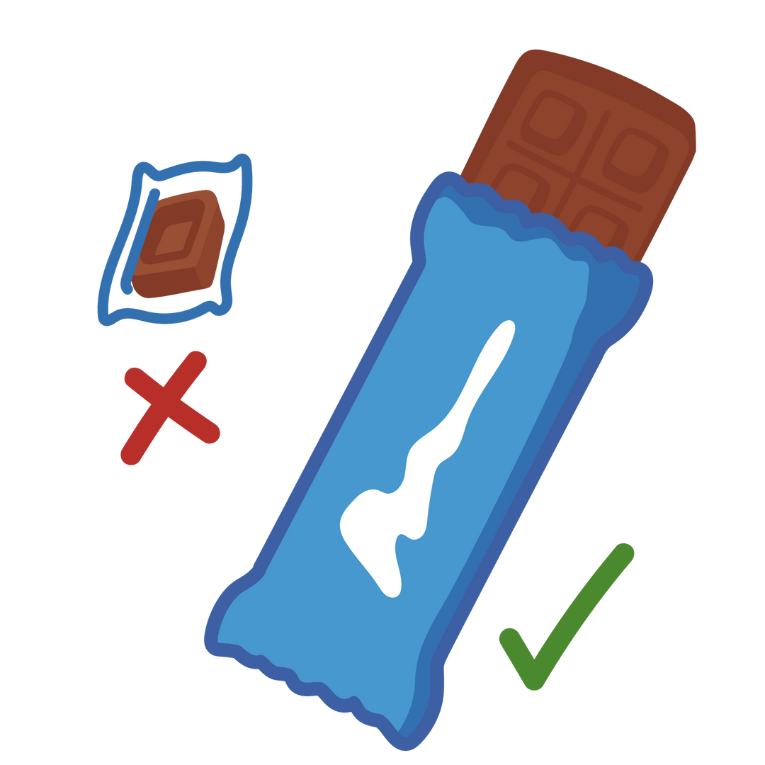 icona snack a dimensione reale