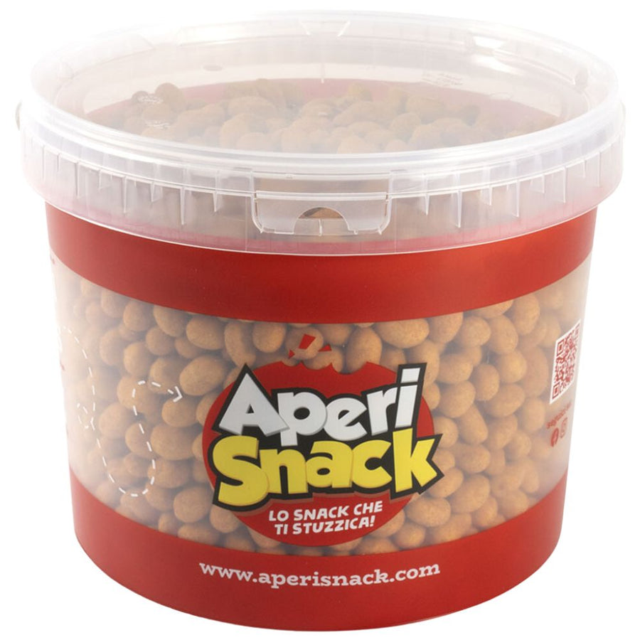 Confezione da 2300g di arachidi ricoperte da BBQ Aperisnack.