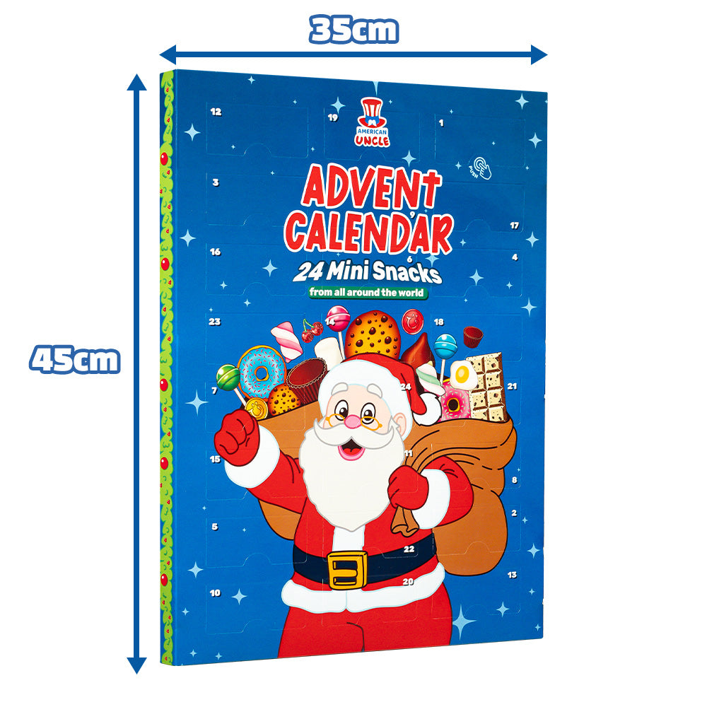 2x Calendario de Adviento Miniaturas, caja de 24 snack dulces sorpresa en formato mini