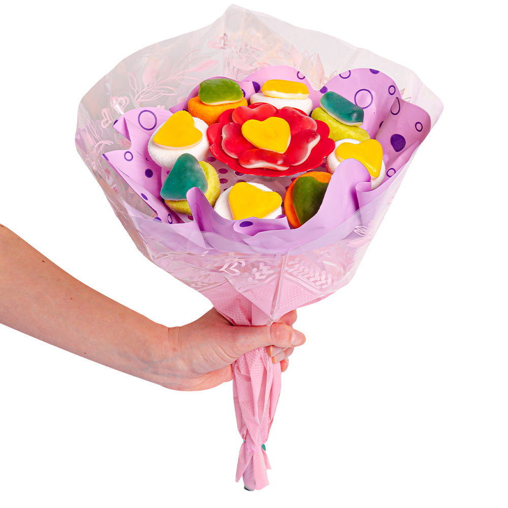 Wunnie Gummy Bouquet, ramo de caramelos gomosos y marshmallow mixtos 162g