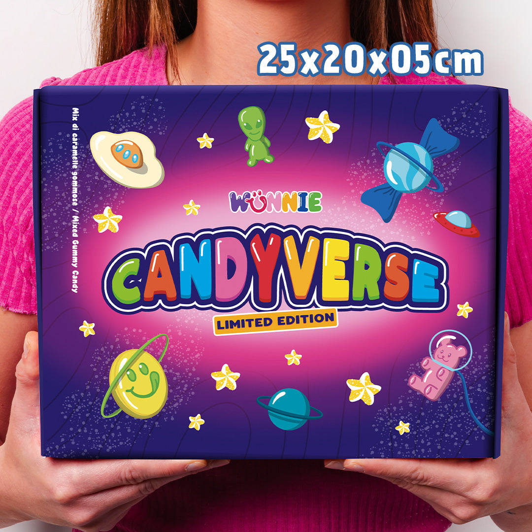 CandyVerse Edición Limitada por Wunnie, caja de caramelos de goma para componer con tus favoritos