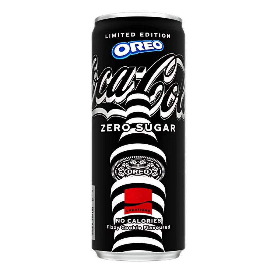 Confezione da 250ml di bevanda al gusto di oreo Coca Cola.