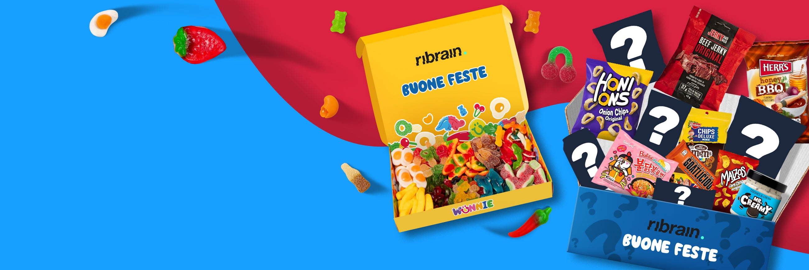 wunnie box e snack box con logo azienda e messaggio personalizzato
