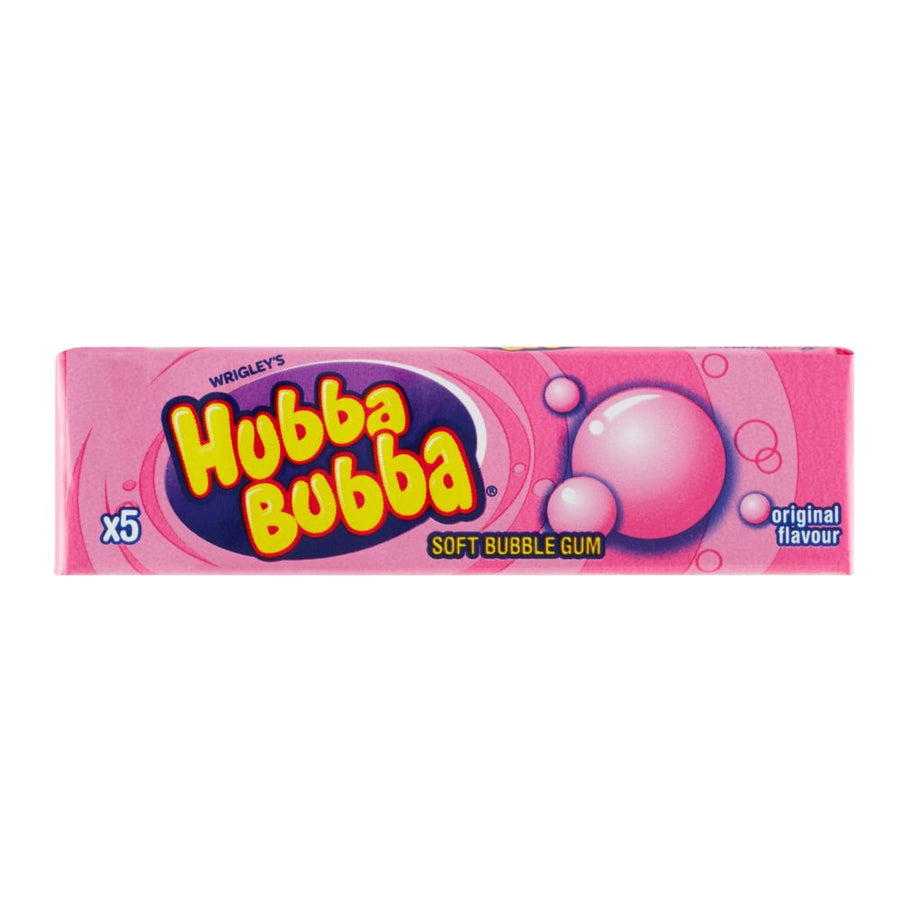 Confezione da 35g, gomme da masticare Hubba Bubba.