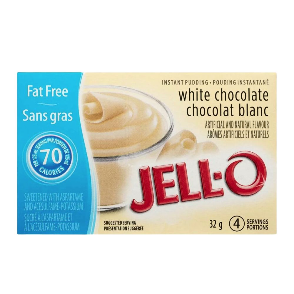Jell-O White Chocolate Instant Pudding Fat Free - pudín