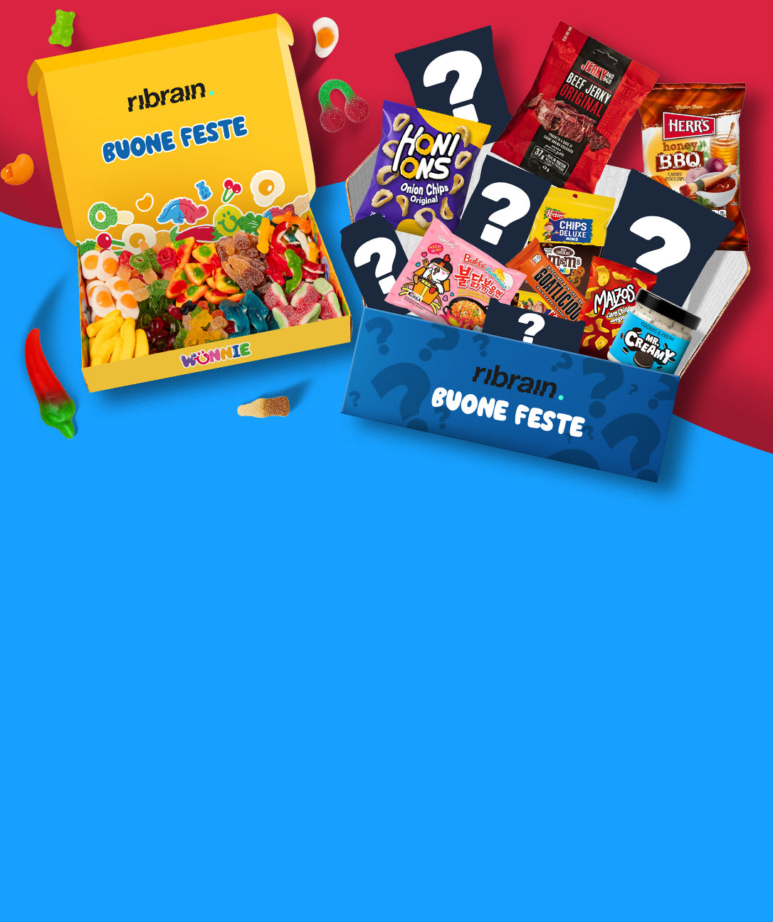 wunnie box e snack box con logo azienda e messaggio personalizzato