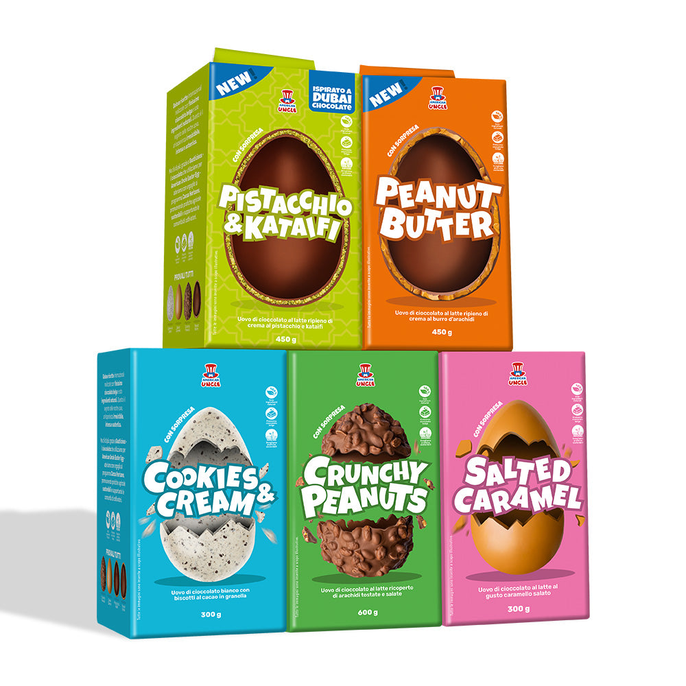 5x American Uncle Huevo de Pascua, todos los sabores de los huevos de Pascua