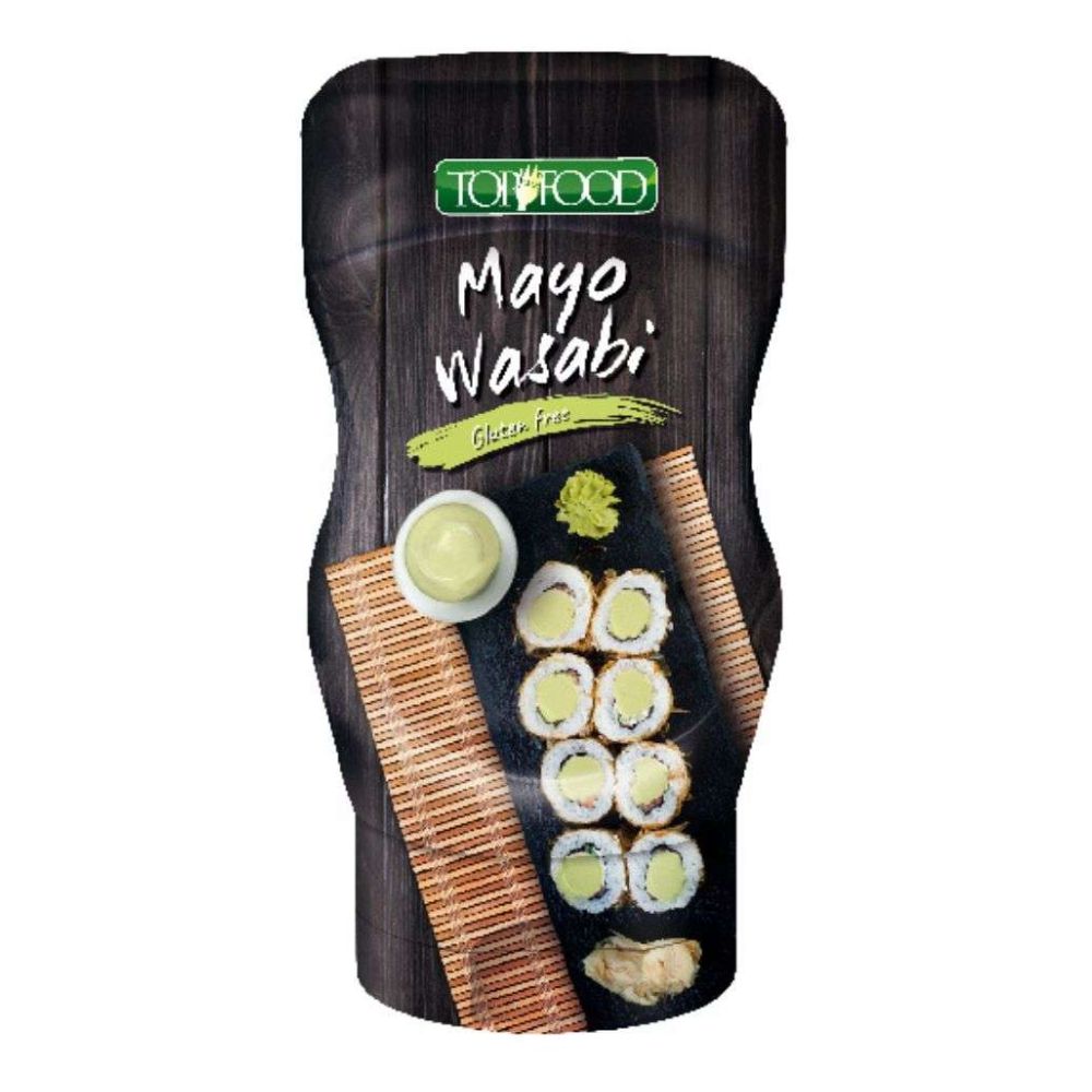 Confezione da 260g, maionese al wasabi Top Food.
