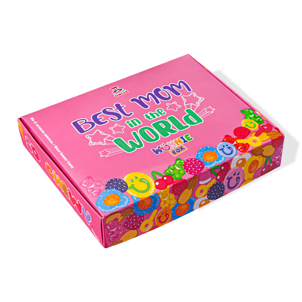 Wunnie box “Mejor Mamá”, la Candy box para componer con los caramelos gomosos favoritos de Mamá - 1 kg