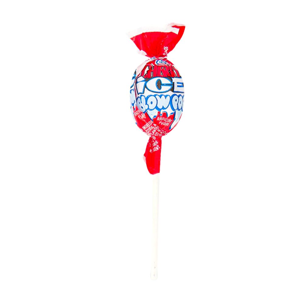 Charms Cherry Ice Blow Pop, lecca lecca al gusto di gelato alla ciliegia da 18g