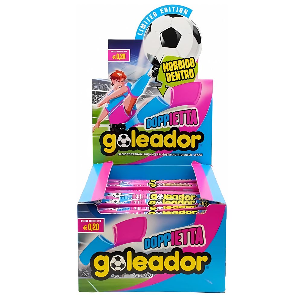 Confezione da 200, caramelle gommose al gusto di frutti di busco e limone da 8g.