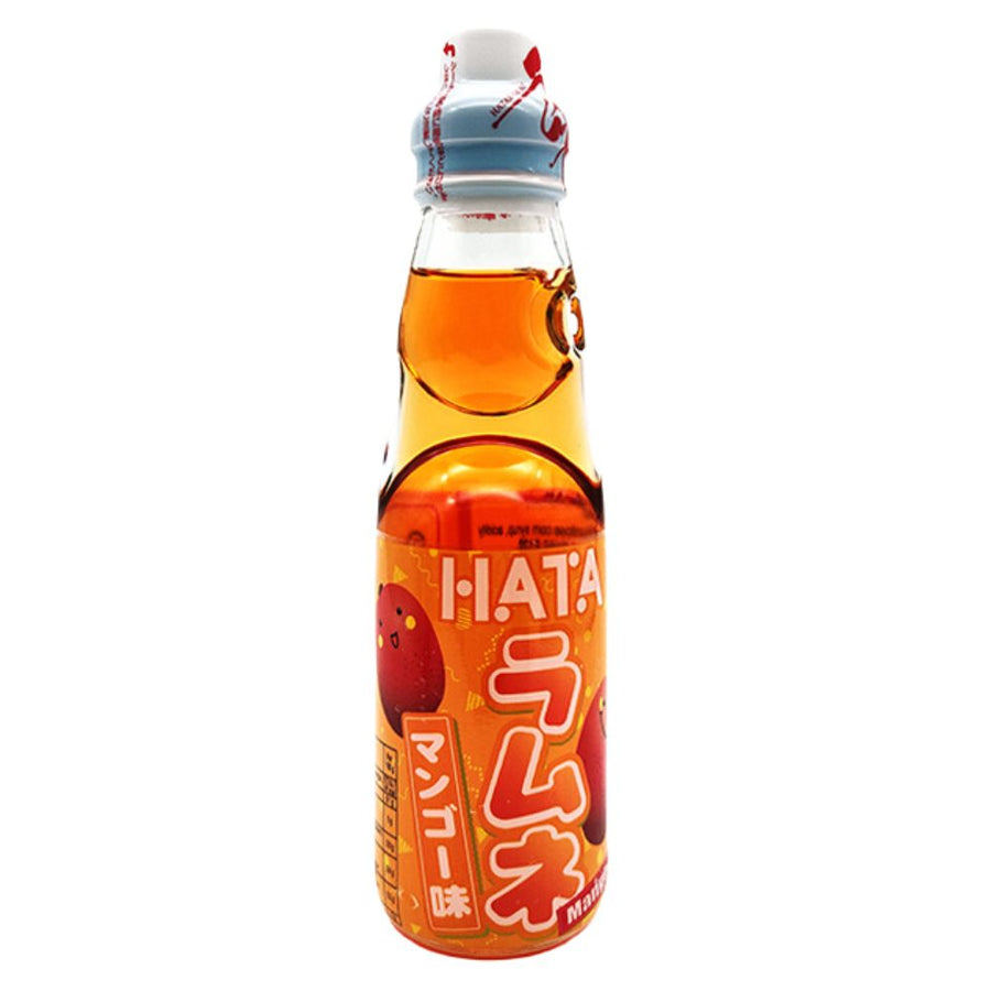 Confezione da 200ml di bevanda frizzante al mango Hata Ramune