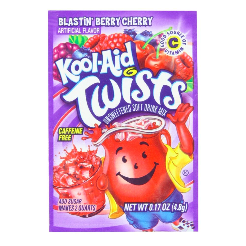 Confezione di preparato per bevande alla ciliegia kool aid twist cherry