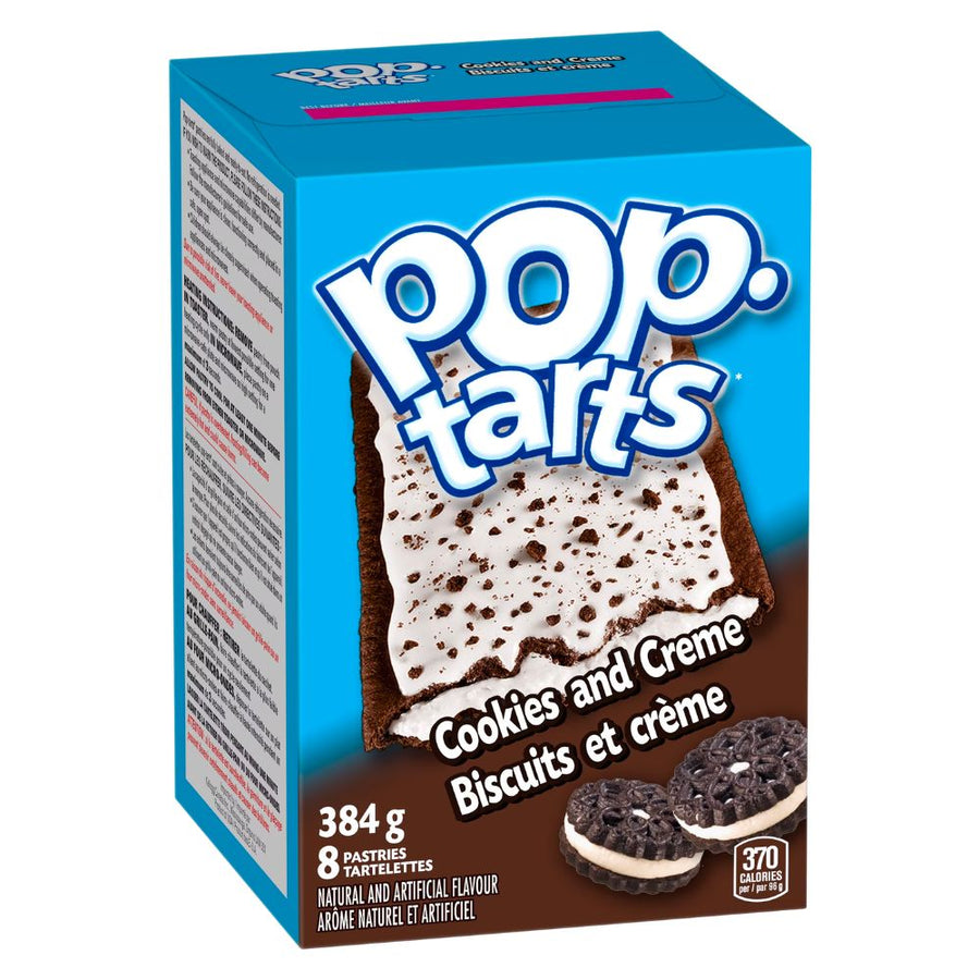 Confezione da 384g di biscotti al cioccolato e vaniglia Pop Tarts Cookies and Cream