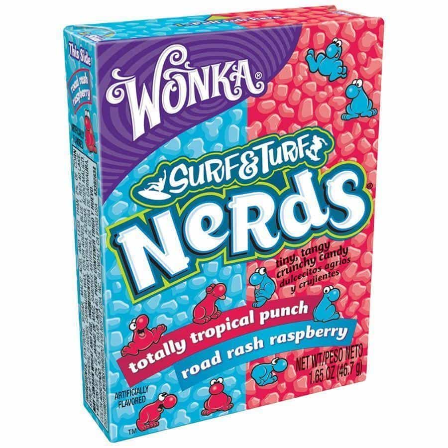 Wonka Nerds Rasperry and Tropical Punch, caramelle ai sapori tropicali e lampone da 46.7g (1954208940129)