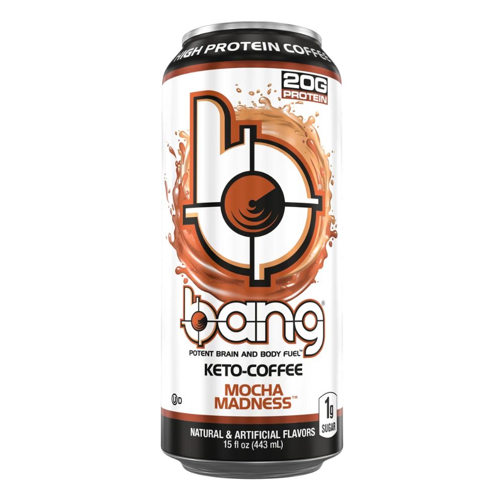 Bang Energy Keto Coffee Mocha Madness, energy drink con sabor a mocha de 473ml