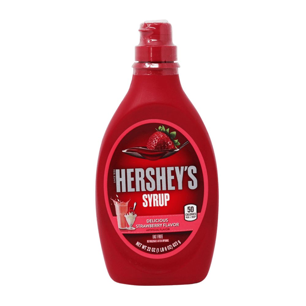 Hershey's Syrup Delicioso Sabor a Fresa, cobertura de fresa de 623g