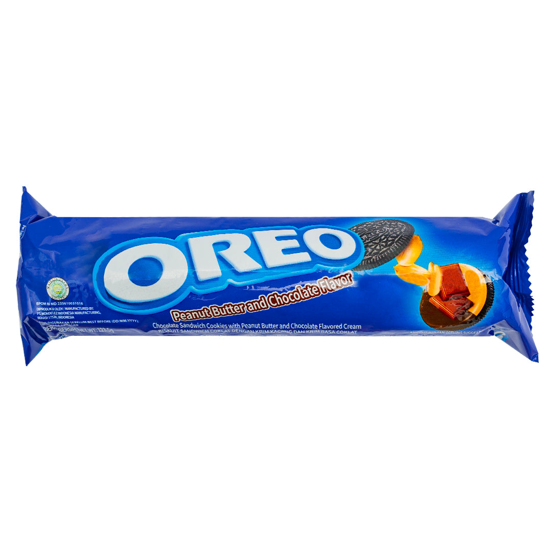 Confezione di biscotti Oreo Peanut Butter and Chocolate da 110,4g