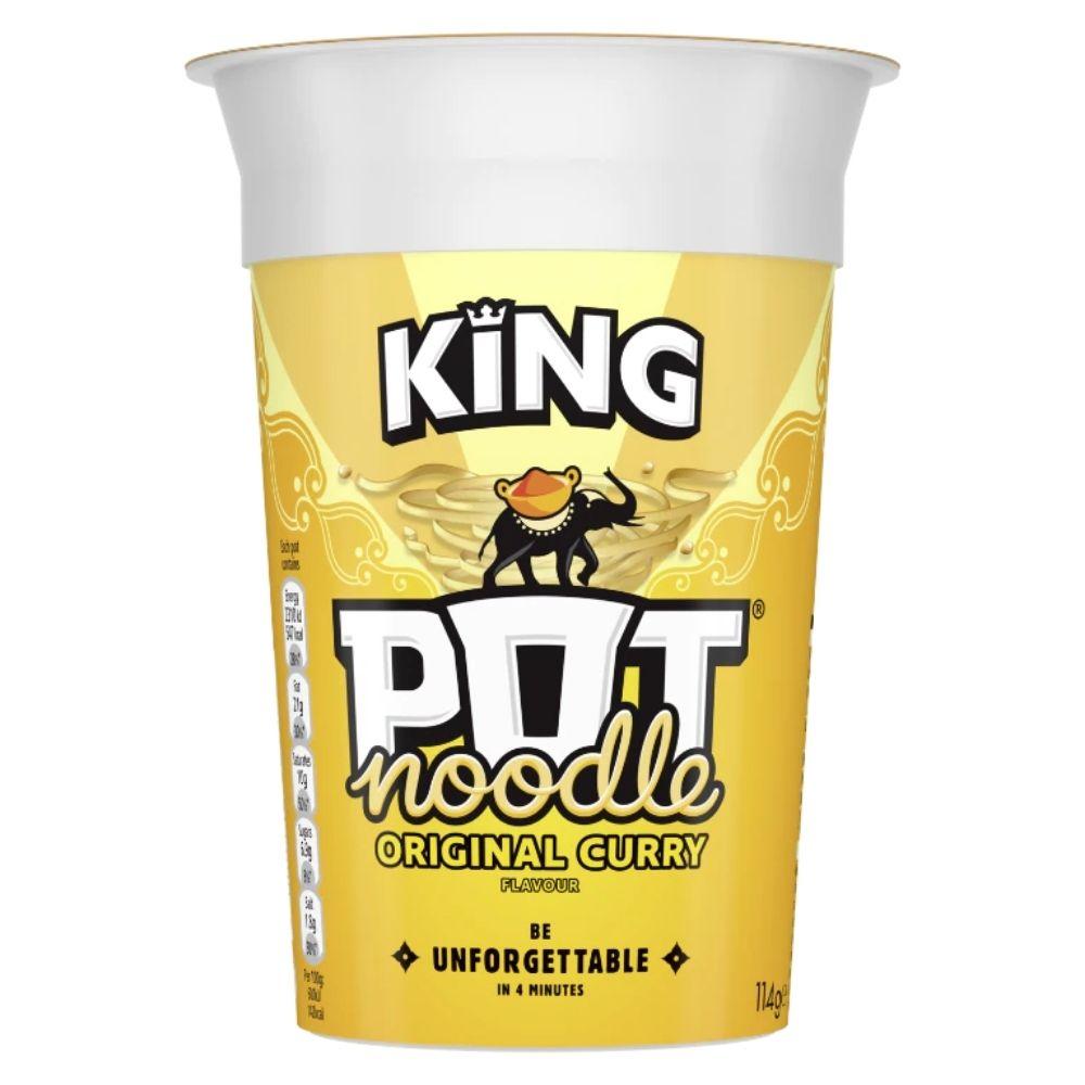 Pot Noodle Original Curry, fideos al curry con salsa de mango de 114g