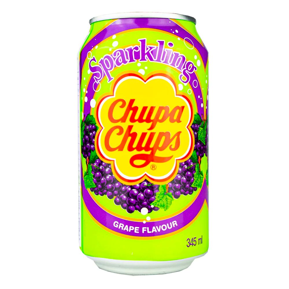 Chupa Chups Drink Uva, bebida gaseosa con sabor a uva de 345ml