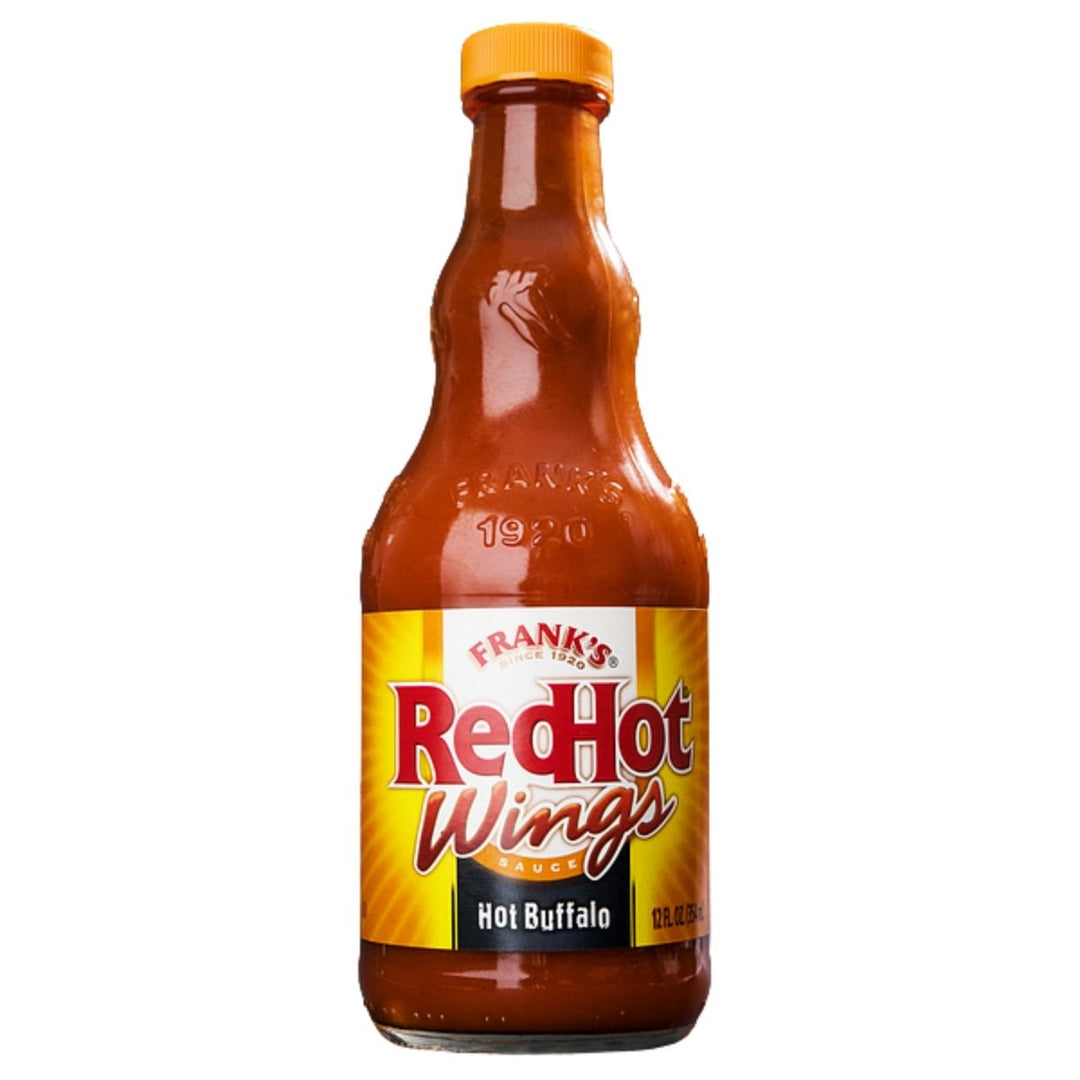 Franck's Red Hot Wings Souce Hot Buffalo, salsa picante con sabor a alitas de pollo de 354ml