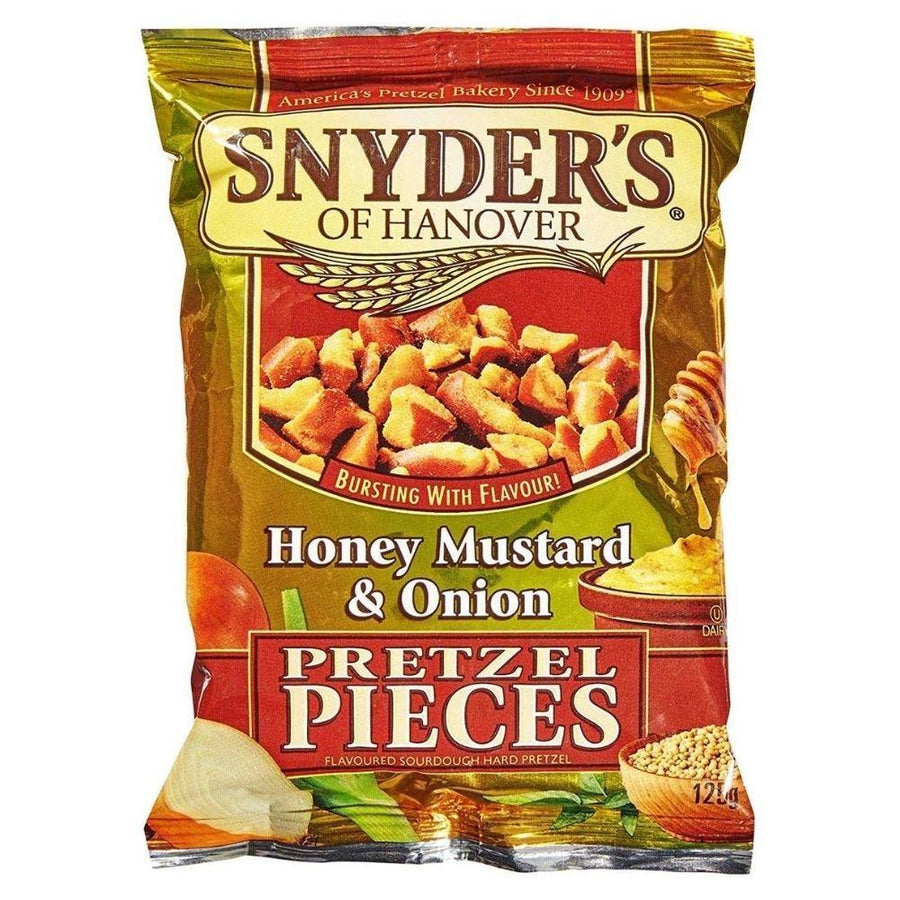 Snyder's Honey Mustard and Onion, pretzel a senape e cipolla da 56g