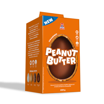 American Uncle Peanut Butter Easter Egg, huevo de Pascua de chocolate con leche relleno de crema de mantequilla de maní de 450 g 