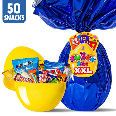 Snack Egg XXL, huevo de 50 snacks dulces y salados