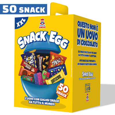 Snack Egg XXL, huevo de 50 snack dulces y salados 