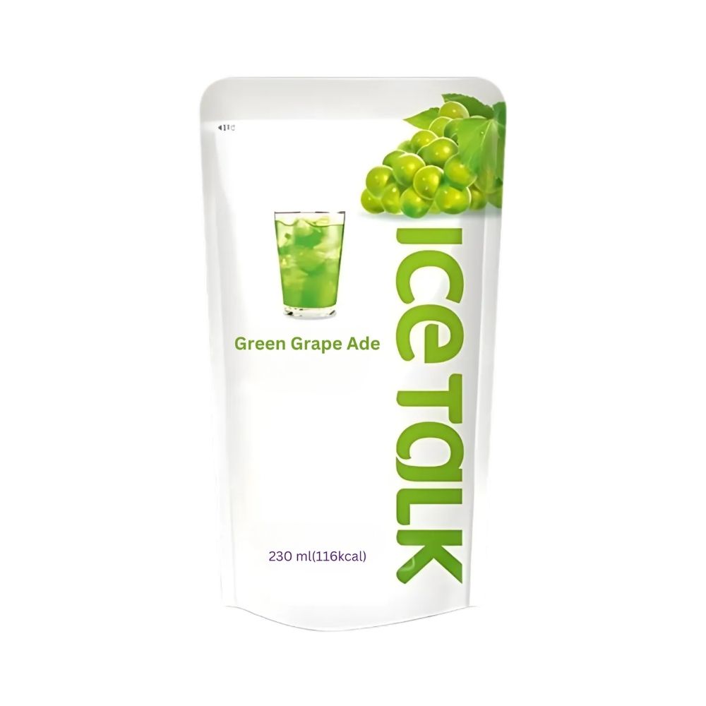Ice Talk Green Grape, bebida con sabor a uva de 230ml 