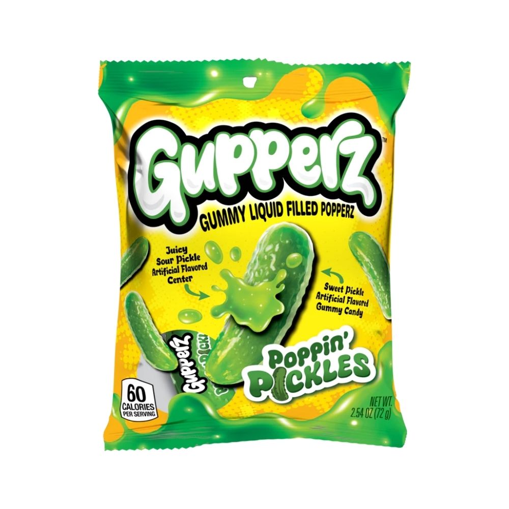 Gupperz Poppin' Pickles, caramelos líquidos de 72g 