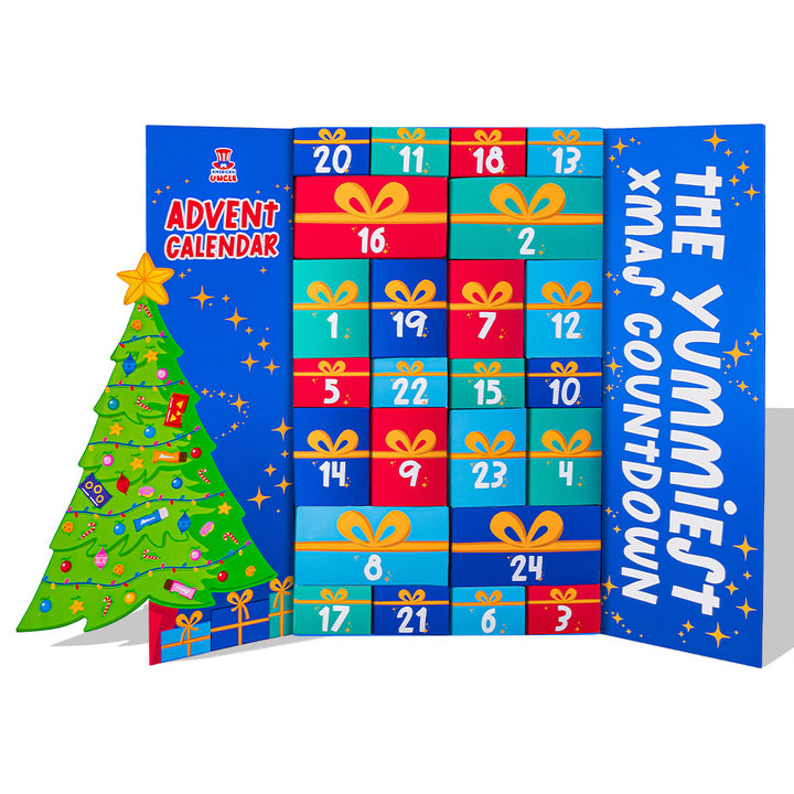 Calendario de Adviento Especial 2024, caja de +24 snack dulces y salados sorpresa 