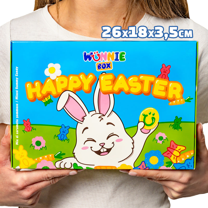 Wunnie box “Feliz Pascua”, la Candy box para componer con tus gomitas favoritas - 1 kg 