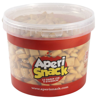 Confezione da 1200g di rustichelle al gusto di bacon Aperisnack.