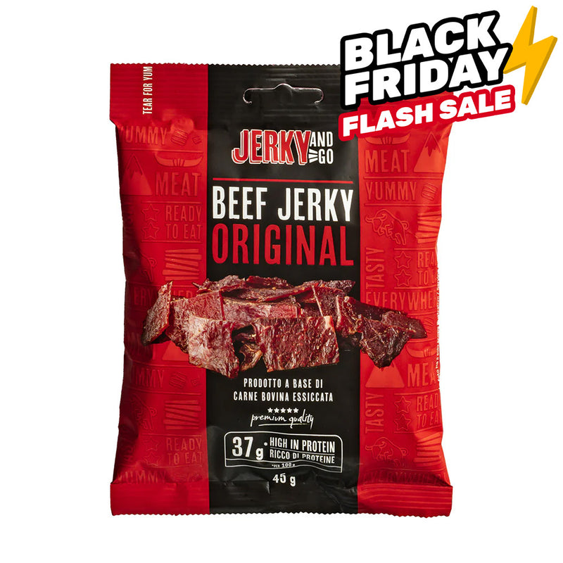 Jerky and Go Beef Jerky Original, cecina de vaca 45 g