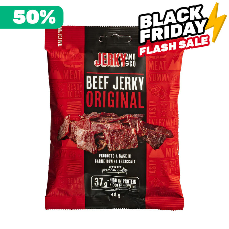 Jerky and Go Beef Jerky Original, cecina de vaca 45 g