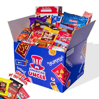Snack box de 100 productos internacionales: dulce, salado y bebidas