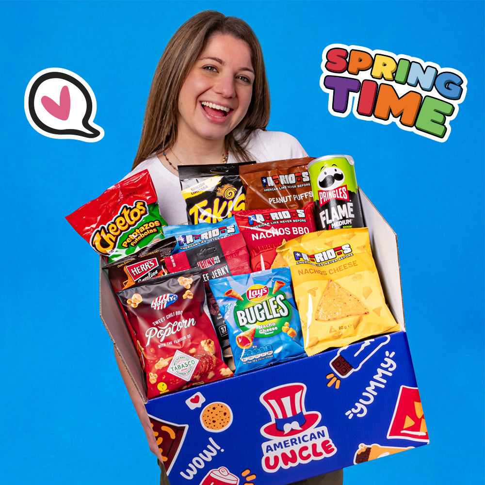 Snack box ensalada de al menos 18 productos internacionales 