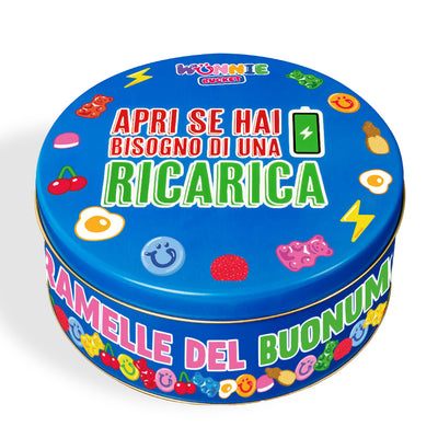 Wunnie Bucket Abre si necesitas una recarga, lata de golosinas gomosas de 3kg para componer con tus sabores favoritos.