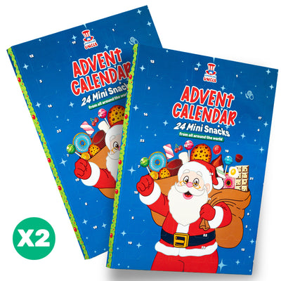 2x Calendario de Adviento Miniatures, caja de 24 snack dulces sorpresa en formato mini 