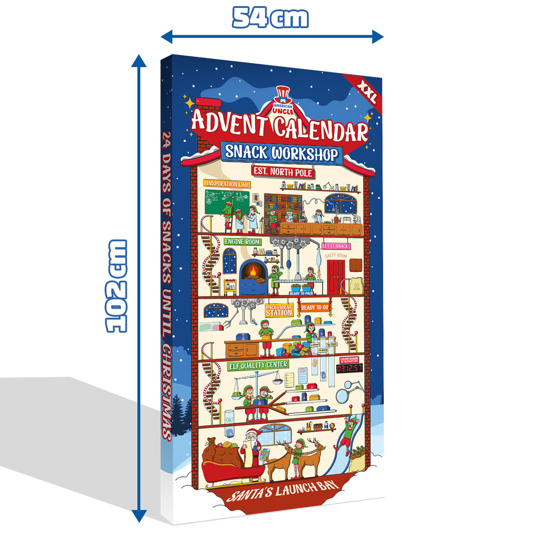 [Sin gluten] Snack Workshop XXL, Calendario de Adviento XXL de más de 24 snack dulce y salado SIN GLUTENDe todo el mundo.
