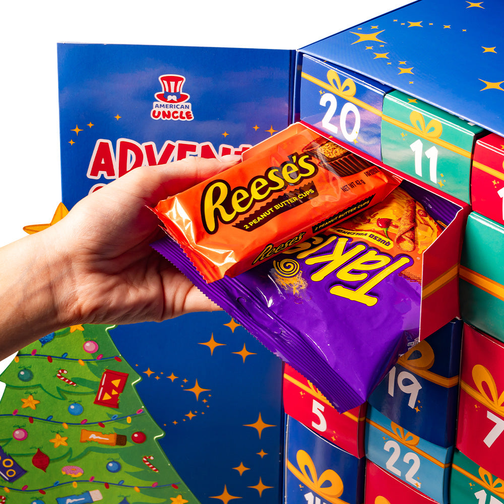 Calendario de Adviento Especial 2024, caja de +24 snack dulces y salados sorpresa 