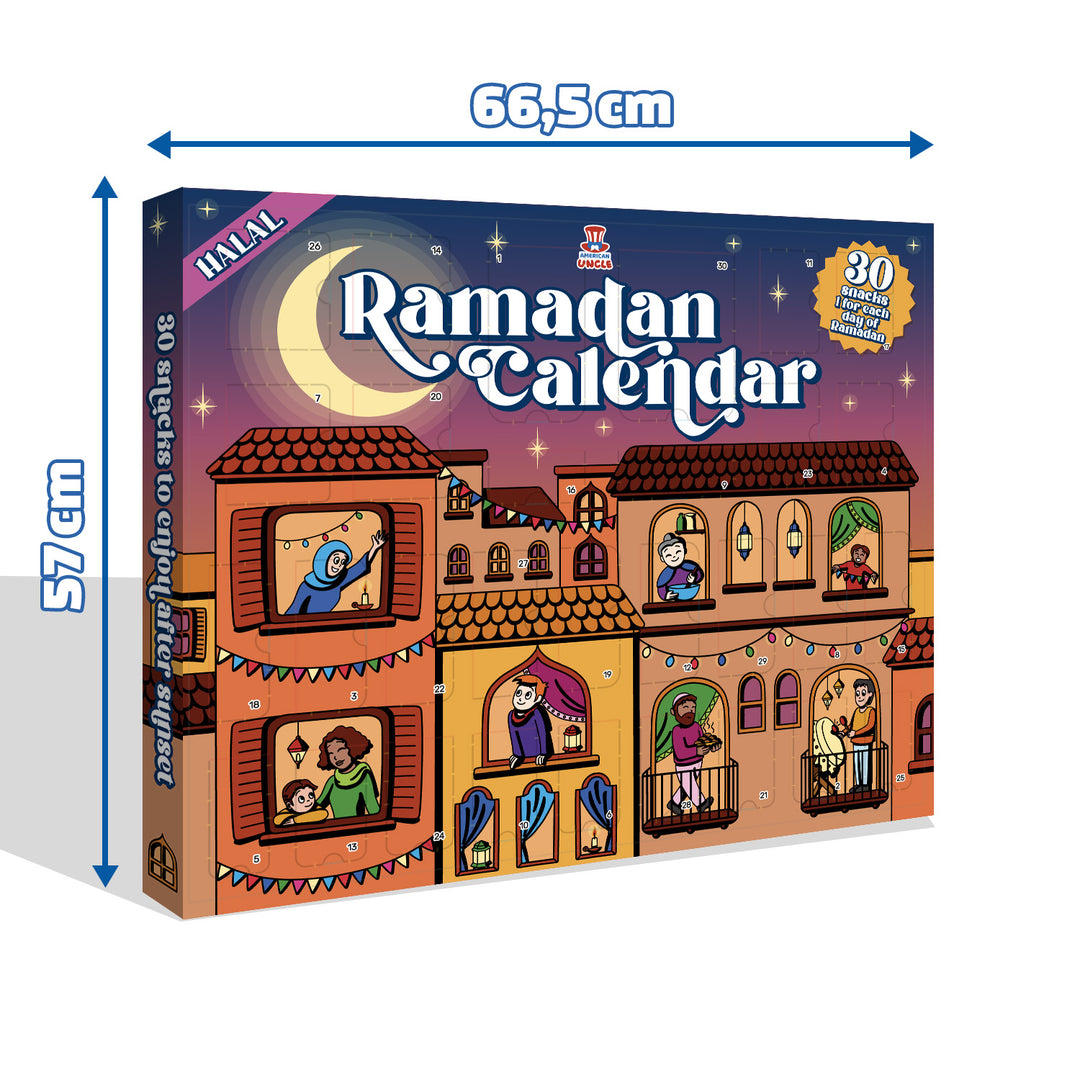 Calendario de Ramadán, Calendario del Ramadán de 30 snack halal dulces y salados 