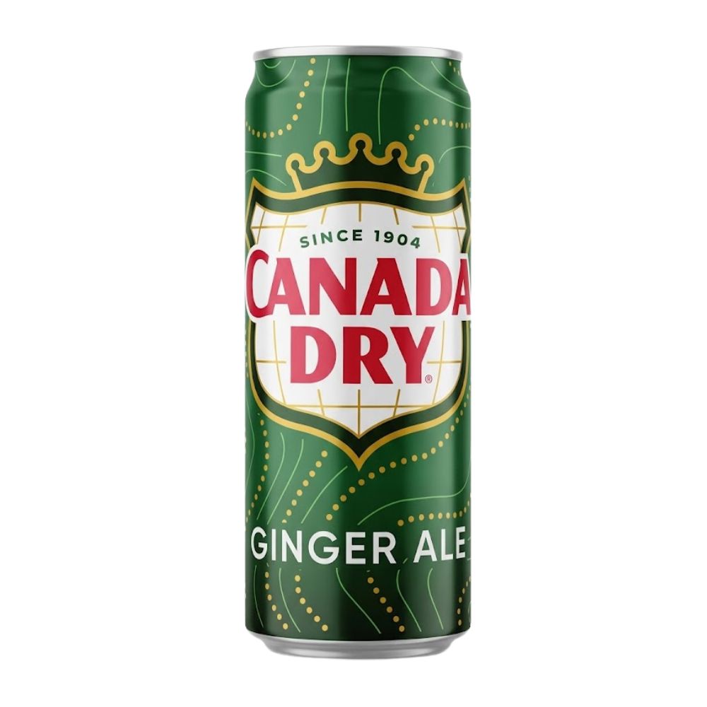 Confezione da 330ml bevanda allo zenzero Canada Dry.