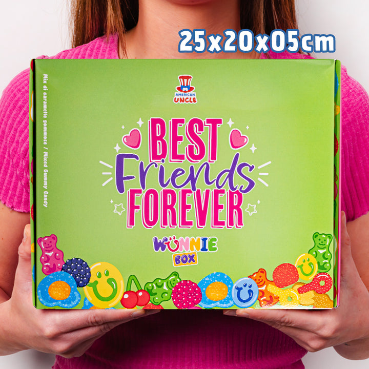 Wunnie box "Mejores Amigos para Siempre", la Candy box para componer con las gomitas favoritas de tu mejor amiga - 1 kg 
