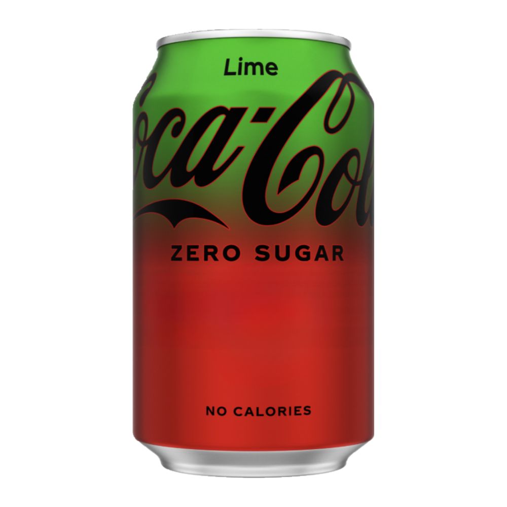 Confezione da 330ml, bevanda analcolica con estratti vegetali e succo di lime Coca Cola.