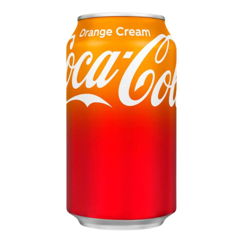 Confezione da 355ml, bevanda gassata al gusto di arancia Coca Cola.