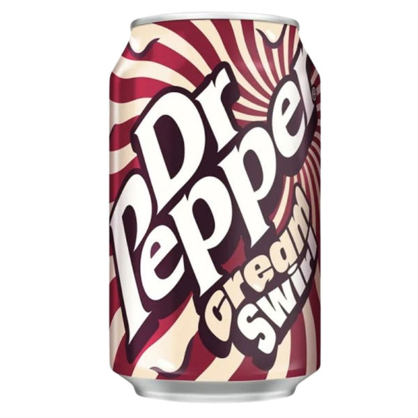 Dr Pepper Cream Swirl, bebida gaseosa con sabor a crema y fruta de 330 ml 