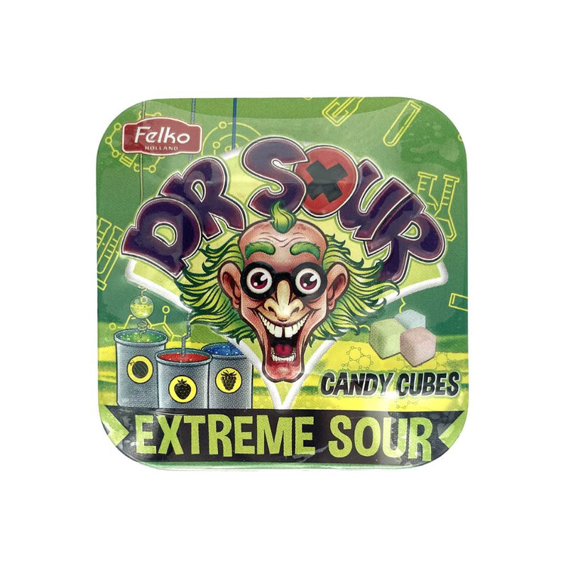 Confezione da 18g, caramelle al gusto di frutta Dr. Sour.