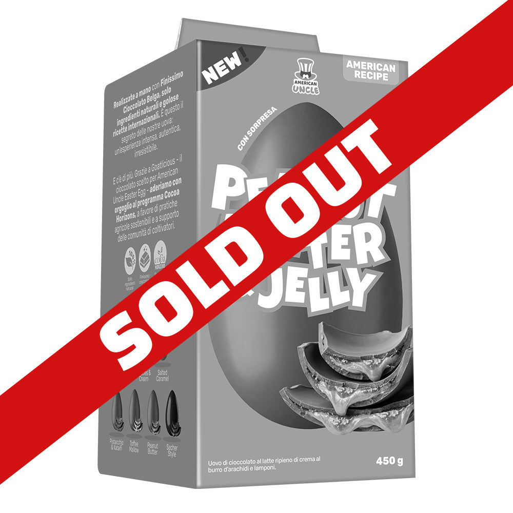 AU Huevo de Pascua de mantequilla de maní y mermelada, huevo de Pascua de chocolate con leche relleno de crema de mantequilla de maní y frambuesas de 450 g 